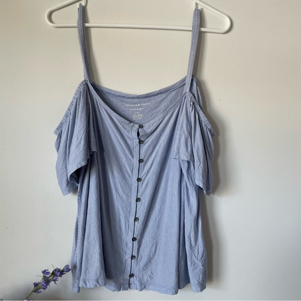 American Eagle Pin Striped Top